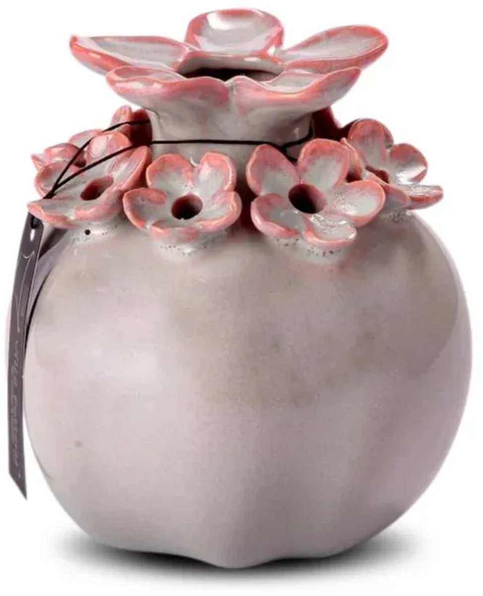 Villa Pottery Zacht Roze Reactieve bloemenvaas Patricia 19x19x20