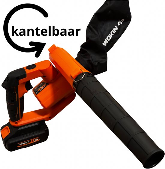 mini bladblazer op accu / met accu lader en accu