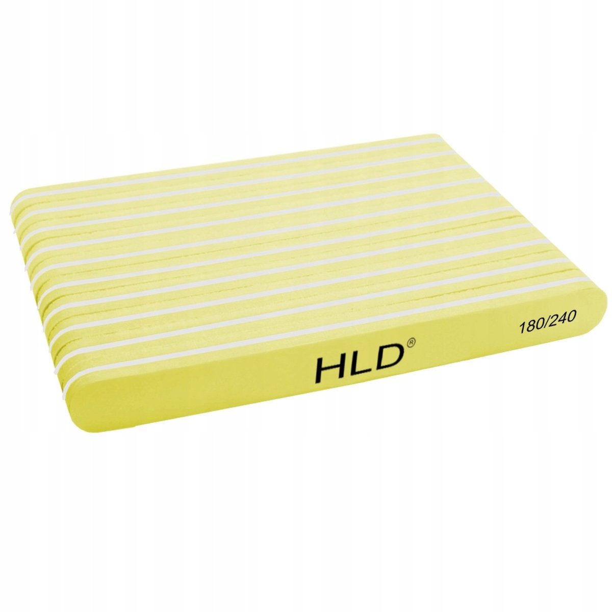 HLD Nagelvijl Rechte Buffer 180/240 Geel 5 Stuks