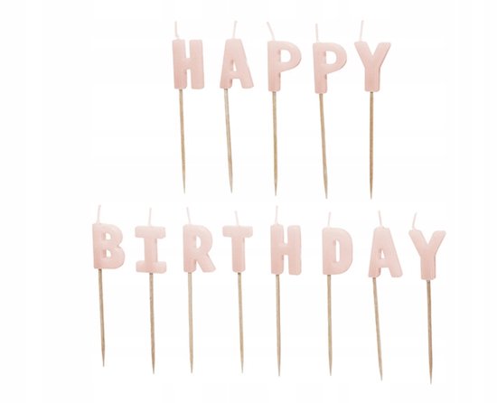 Happy Birthday Taart Bekers 10 Stuks