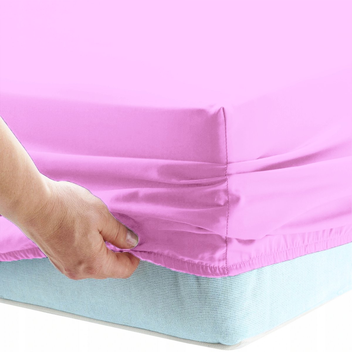 Jersey Hoeslaken 200x220cm met Elastiek - Dik Katoen