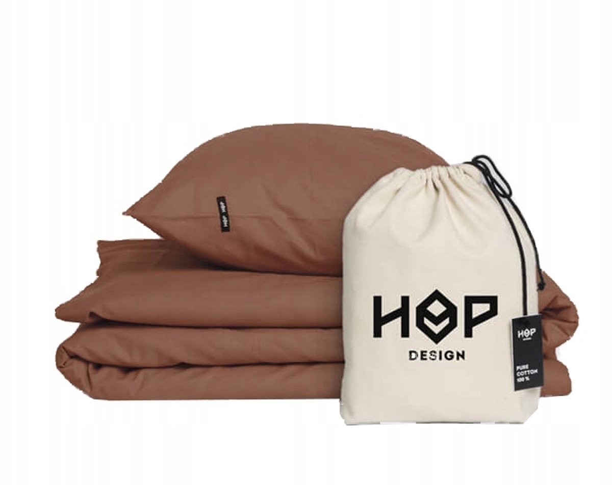 HOP DESIGN Katoenen Dekbedovertrek 220x200cm met 2 Kussenslopen 70x80cm