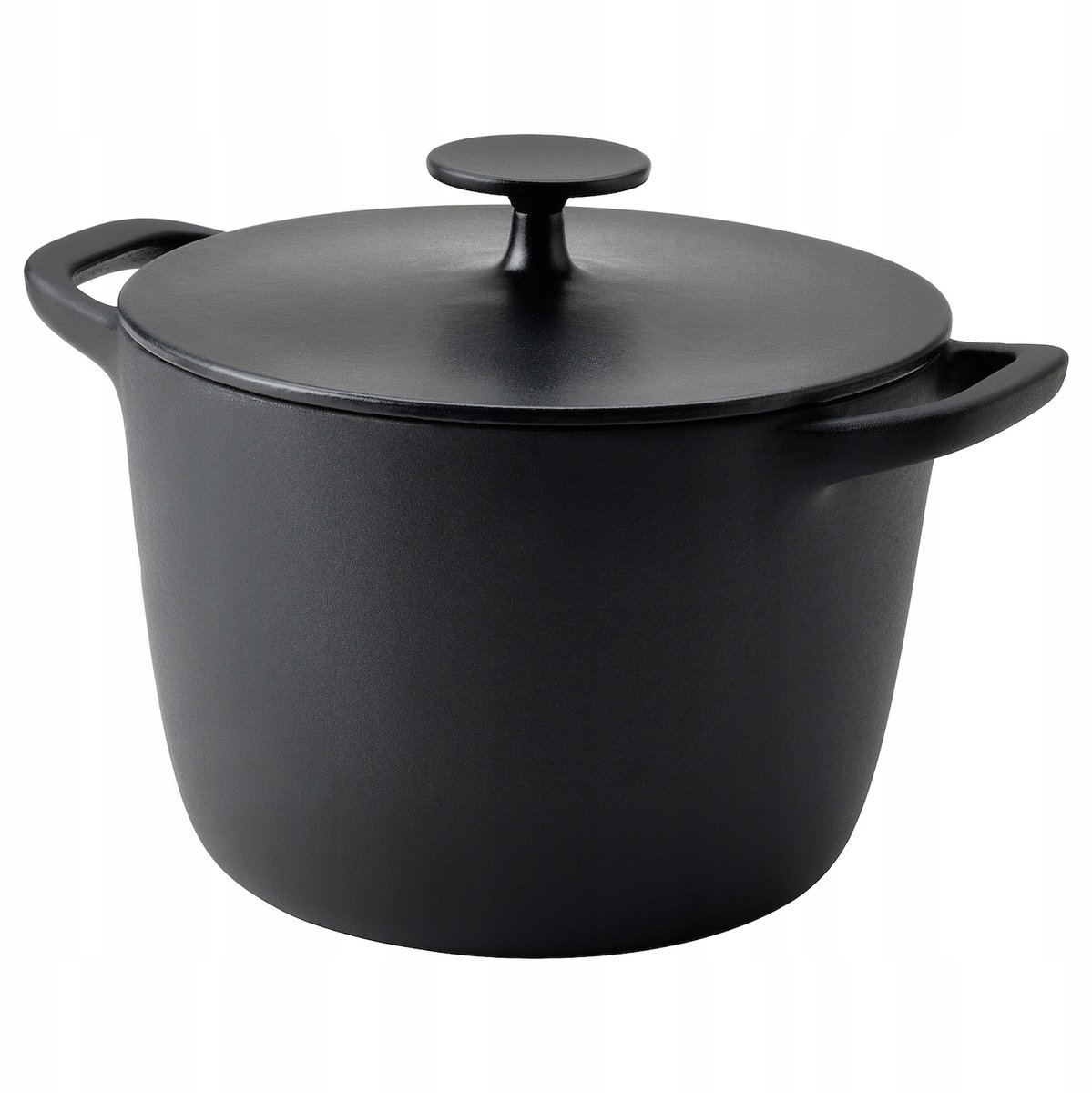VARDAGEN Gietijzeren Emaille Pan met Deksel - 5L - Zwart