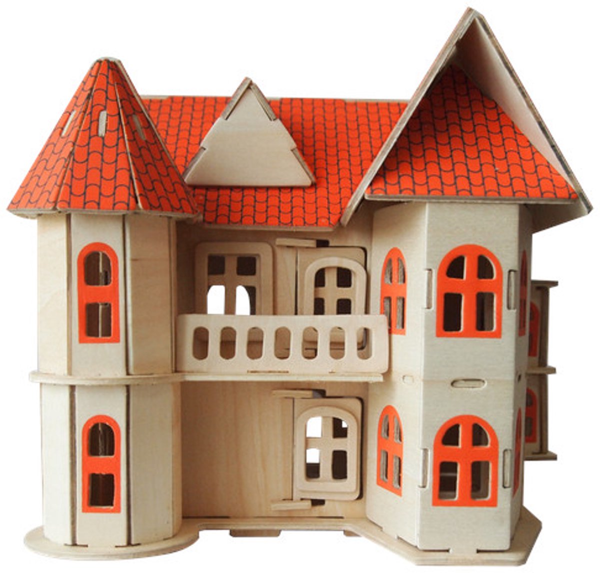 Houten 3D Puzzel Huisje G-AH003 - Creatief Bouwpakket