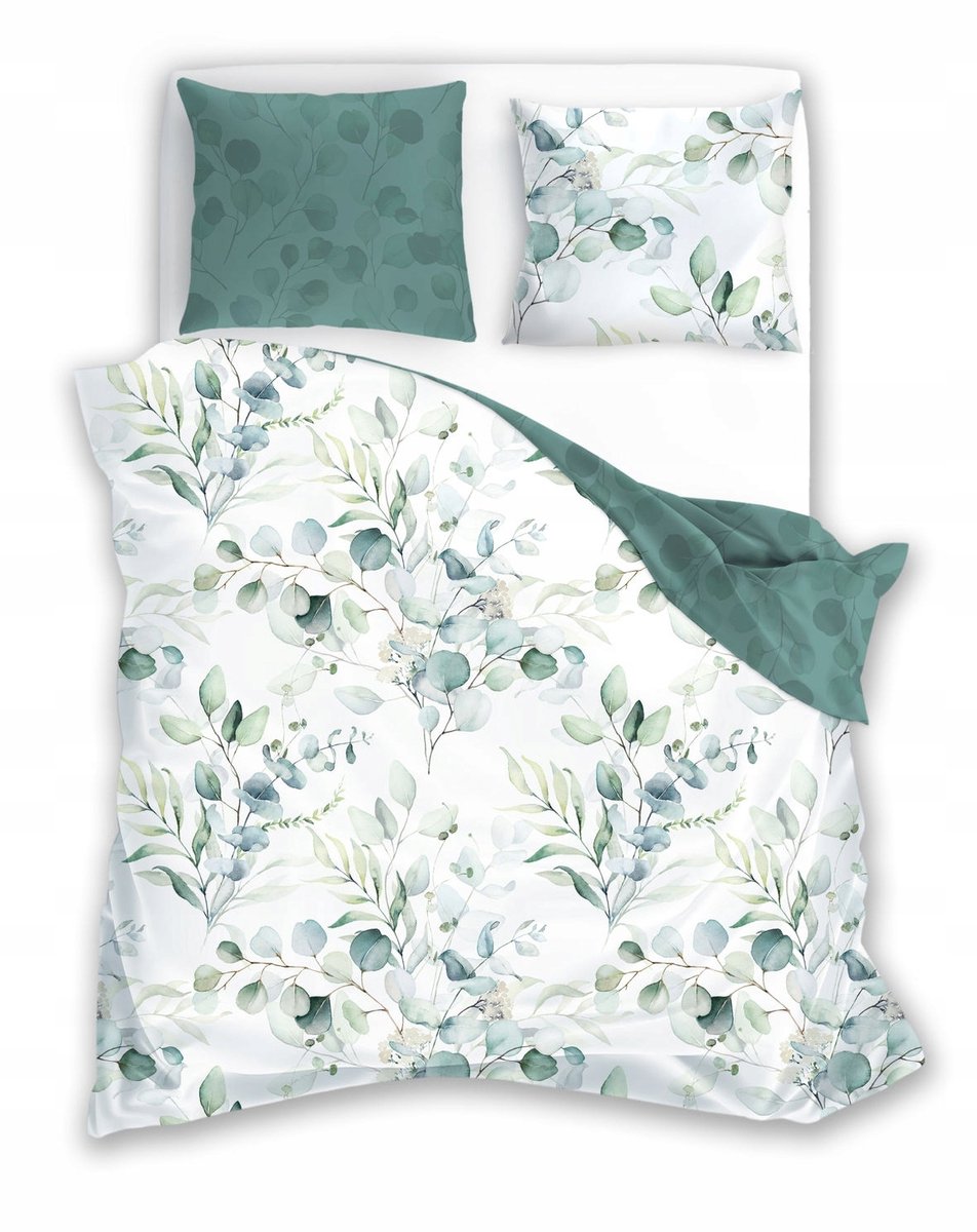 Eucalyptus Bladeren Katoen Satijn Beddengoed Set 200x220