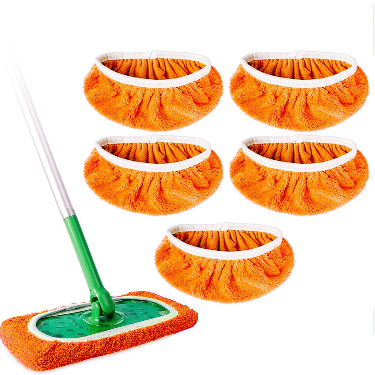 Geschikt voor Swiffer Sweeper - 5-pack - Oranje, 25,4*11,5 cm (voor Swiffer Sweeper)
