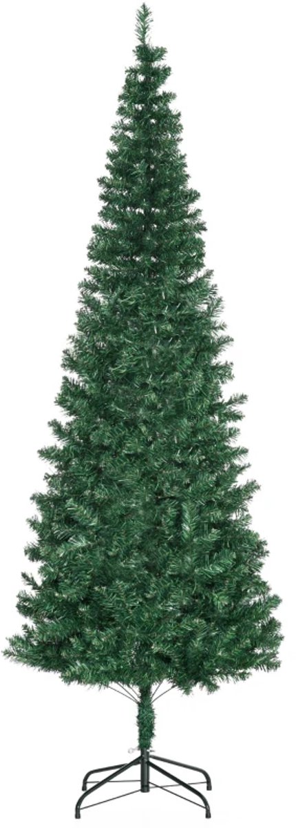 Kunstkerstboom 210 cm - Kerstboom met 631 Tips - Realistisch Uiterlijk - Levensecht - Kerstversiering - Kerstmis - Ø81x210 cm