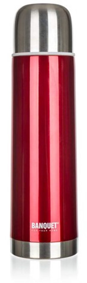 Banquet Avanza Thermos 0,75L Rood - Roestvrij Staal