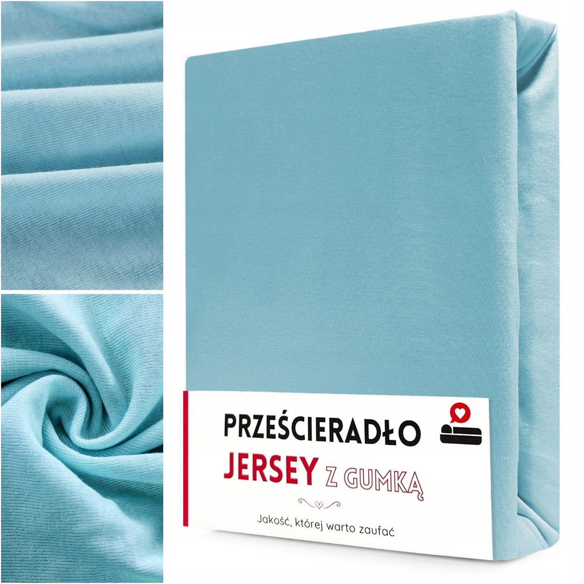 Jersey Hoeslaken 160x200cm Katoen Blauw - Gaja
