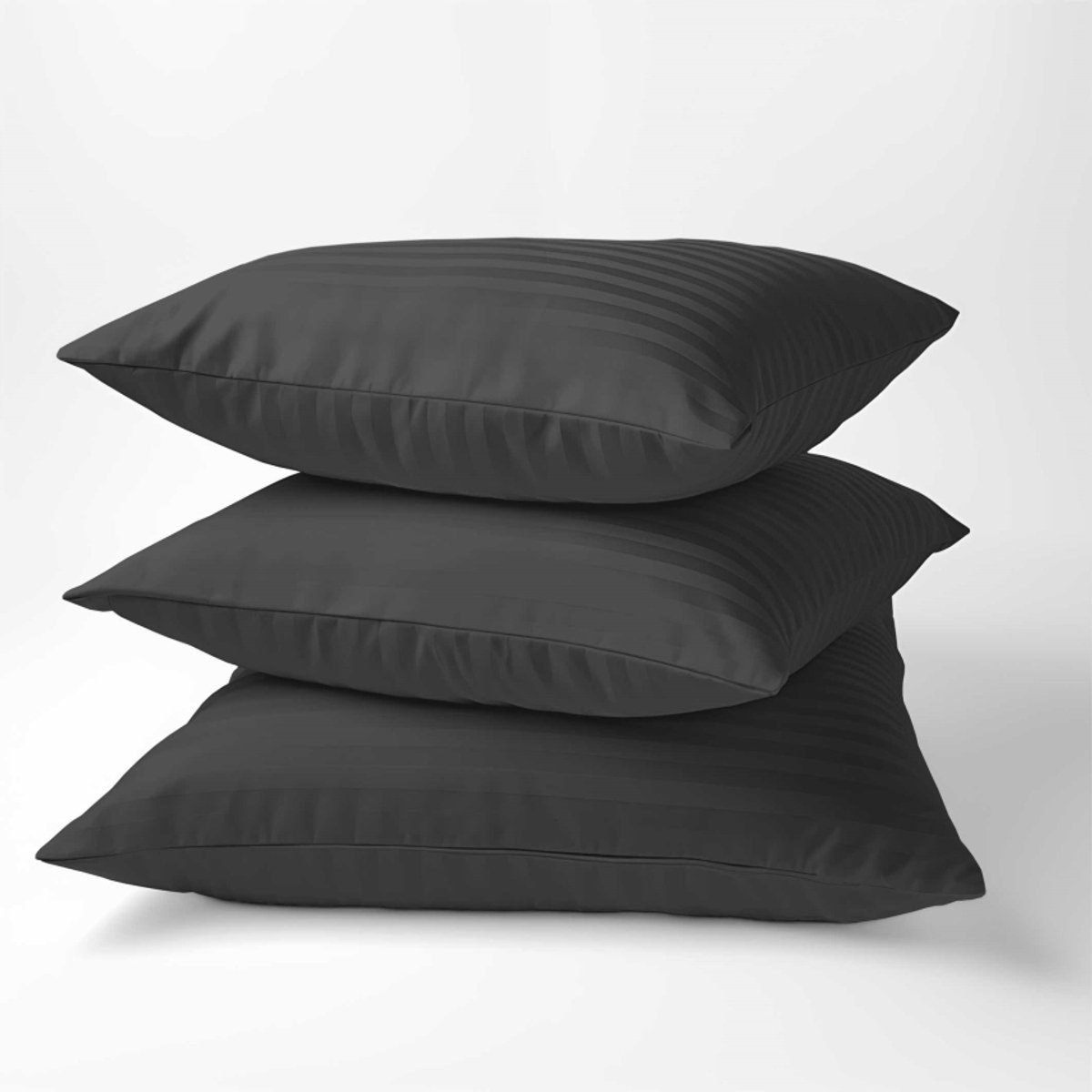 Detexpol Kussensloop Pure Zwart Katoen Satin 40x40 cm
