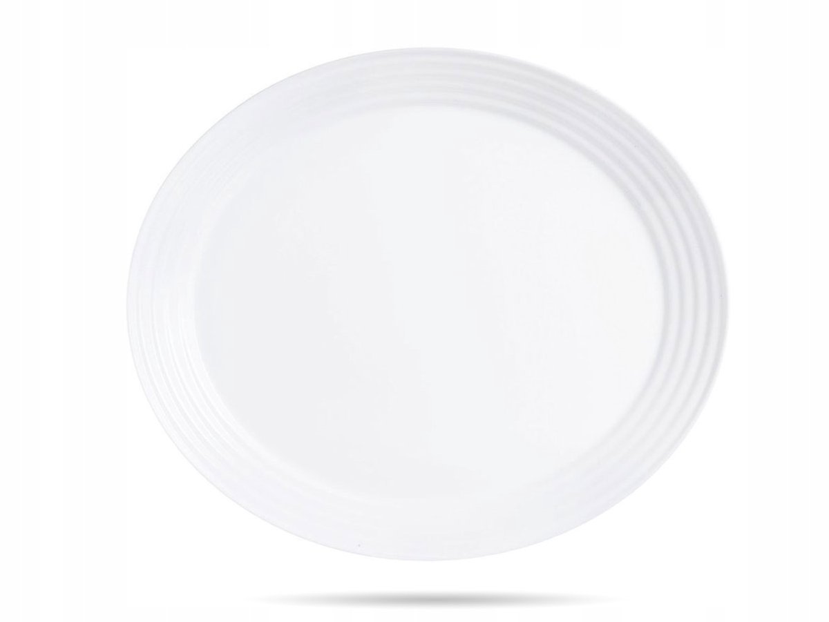 Luminarc Harena Ovale Schaal 33x28 cm Wit Gehard Glas