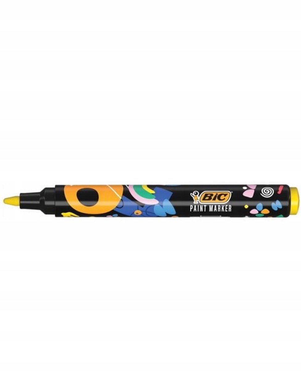 BIC Acryl Marker - Geel (1 stuk)