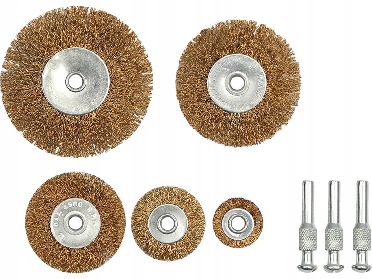 Toya Draad Borstels Schijfvormig 5 Stuks 25-75mm Gekarteld