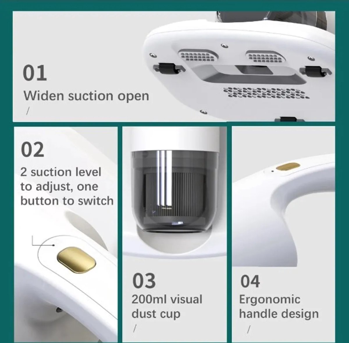 Deze draadloze stofzuiger met mijtverwijderingsfunctie - afbeelding 3