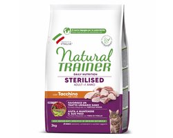 Natural Trainer Sterilised Kalkoen 3 kg - Kattenvoer voor gecastreerde/gesteriliseerde katten