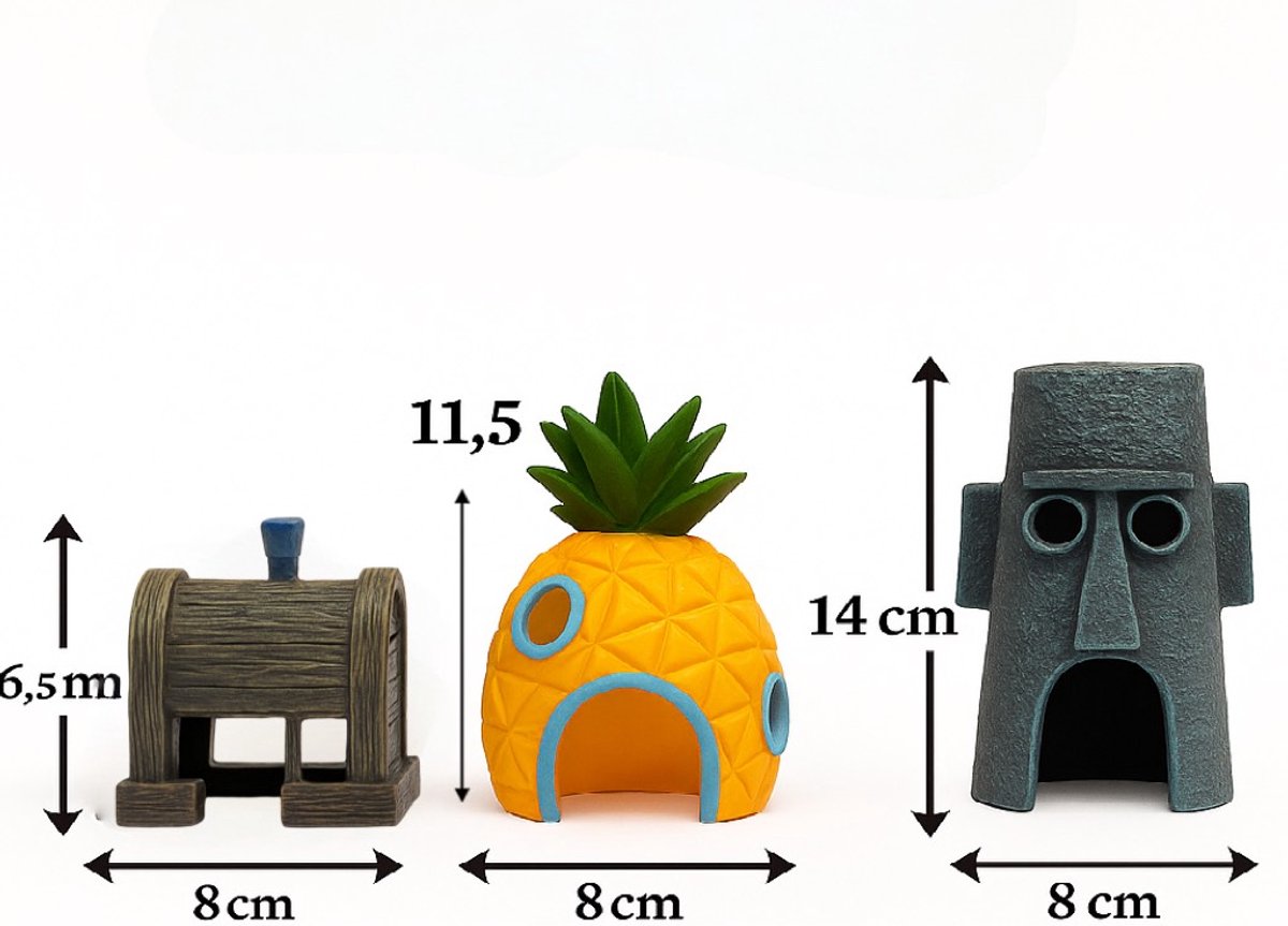 Aqua-Loui® Aquarium Decoratie Set 3-delig thumbnail 3