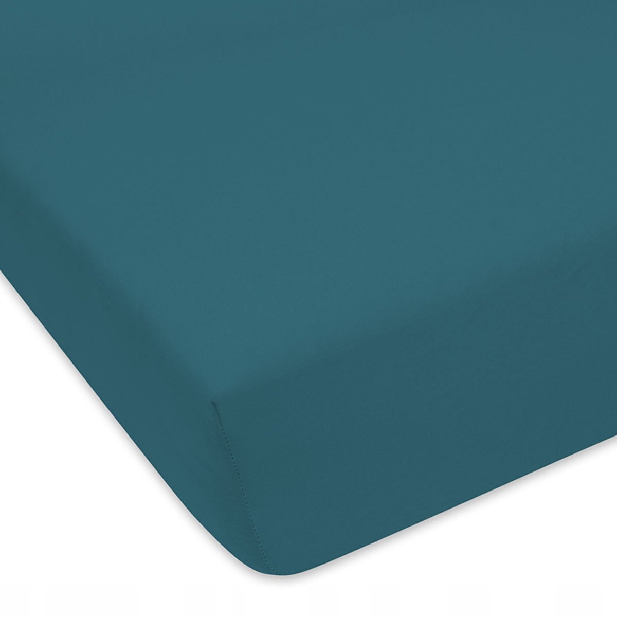 Jersey hoeslaken donkergroen 180x200 cm met elastiek