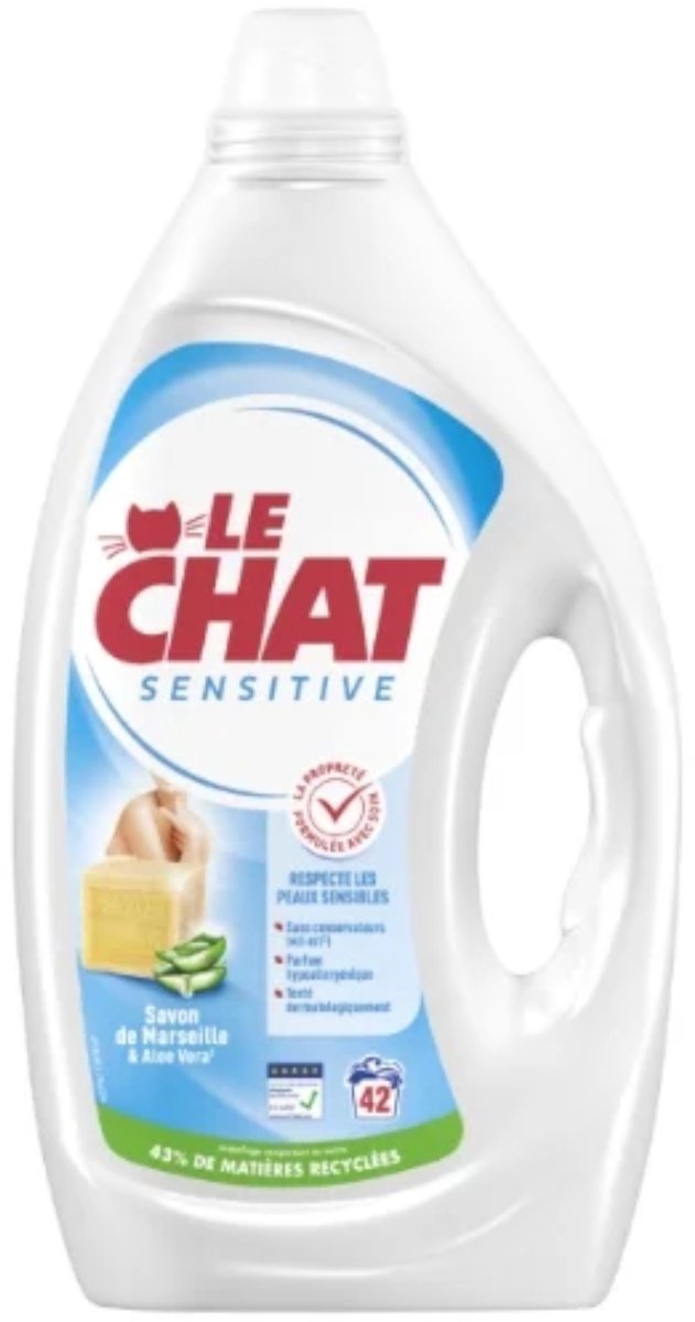 Le Chat sensitive vloeibaar wasmiddel 1,89l 42sc