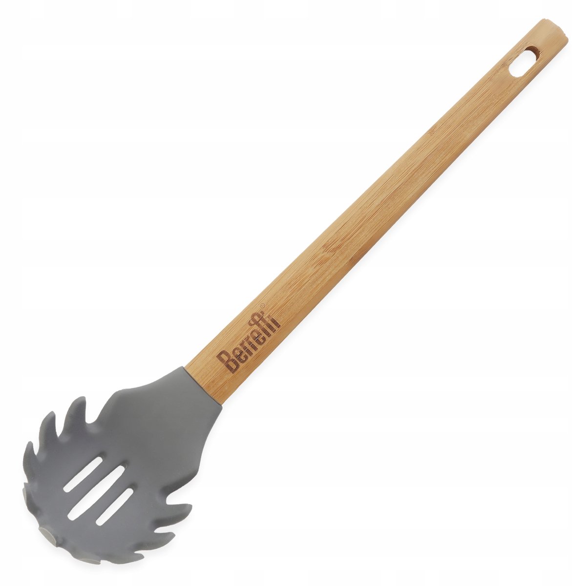 Bamboe en Siliconen Pastalepel 29cm - Doppen