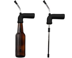 Bier Snorkel Zwart - Biersnorkel - Rietadt - Bierriet - Dispenser - BierBuis - Bierkanon - Bierspel - Feestpakket - Feest - Feest adtributen - Spieskanon - Bierpong - Dranktrechter - Drankspel- Bier Cadeau - Bier Accessoires - Bier Gadgets