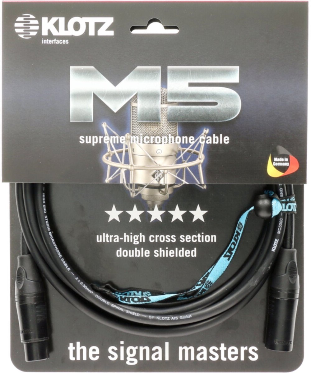 Klotz M5KBFM010 Supreme XLR microfoonkabel 1 meter