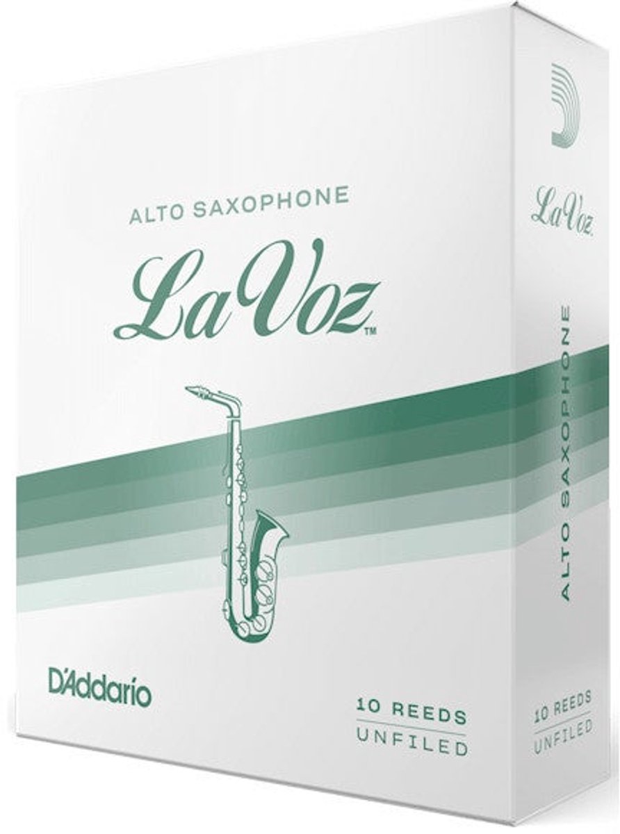 D'Addario Woodwinds Altsaxofoon "Soft" doos met 10 rieten - Riet voor altsaxofoon