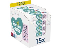 Pampers Sensitive Billendoekjes - 15 Pakken - 1200