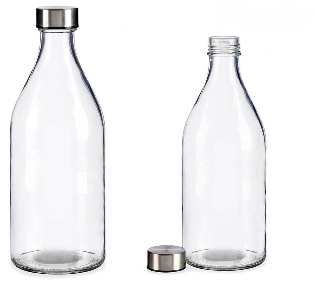 Bouteille à Lait En Verre Grande Taille, Avec Bouchon Transparent En Plastique, Pour Stockage De Boissons, 30 Ml 64 Oz