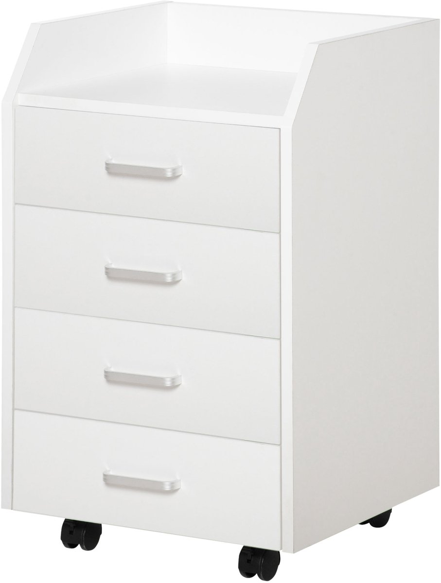 Vinsetto Archiefkast - Spaanplaat - 40x36x65cm - Wit