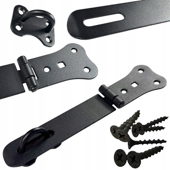 PZRT 2 stks 6 Inch Window Lock Haak & Eye Deur Klink Rvs Cabine Haak met Schroef Eye Pins