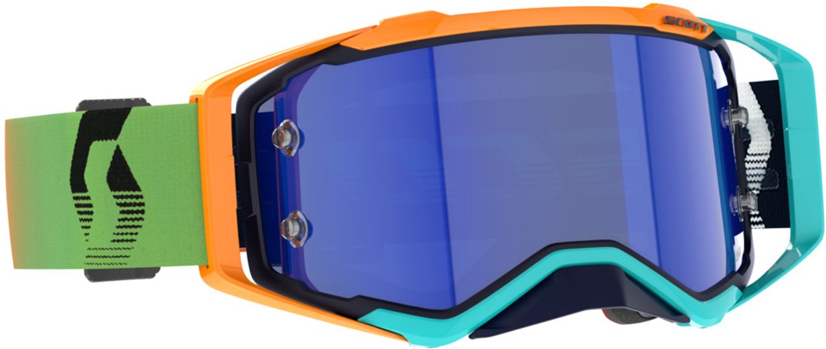 Scott Prospect AMP Motocross Goggles - Blauw/Oranje