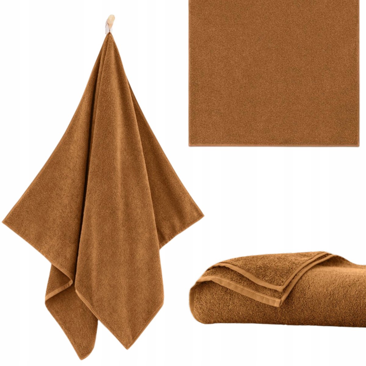 Zwoltex Liczi 2 Badhanddoek 70x140cm Egyptisch Katoen Bruin
