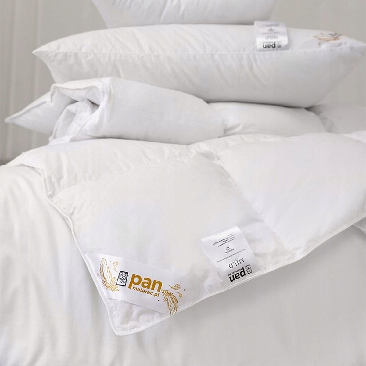 Pan Materac Mild Ganzendons Dekbed 155x200cm - Alle seizoenen