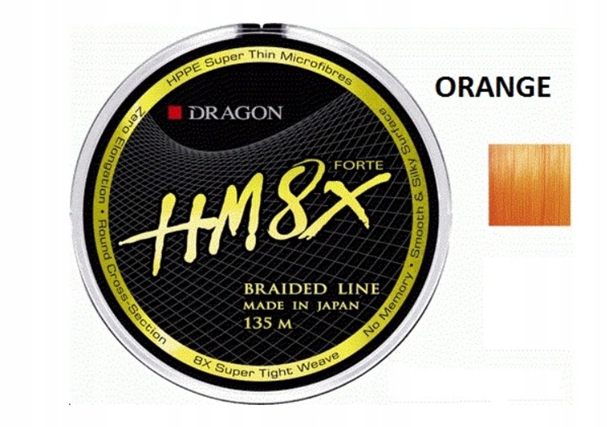 Dragon HMX8 P.E. Vlechtlijn Oranje 0,16mm - 135m