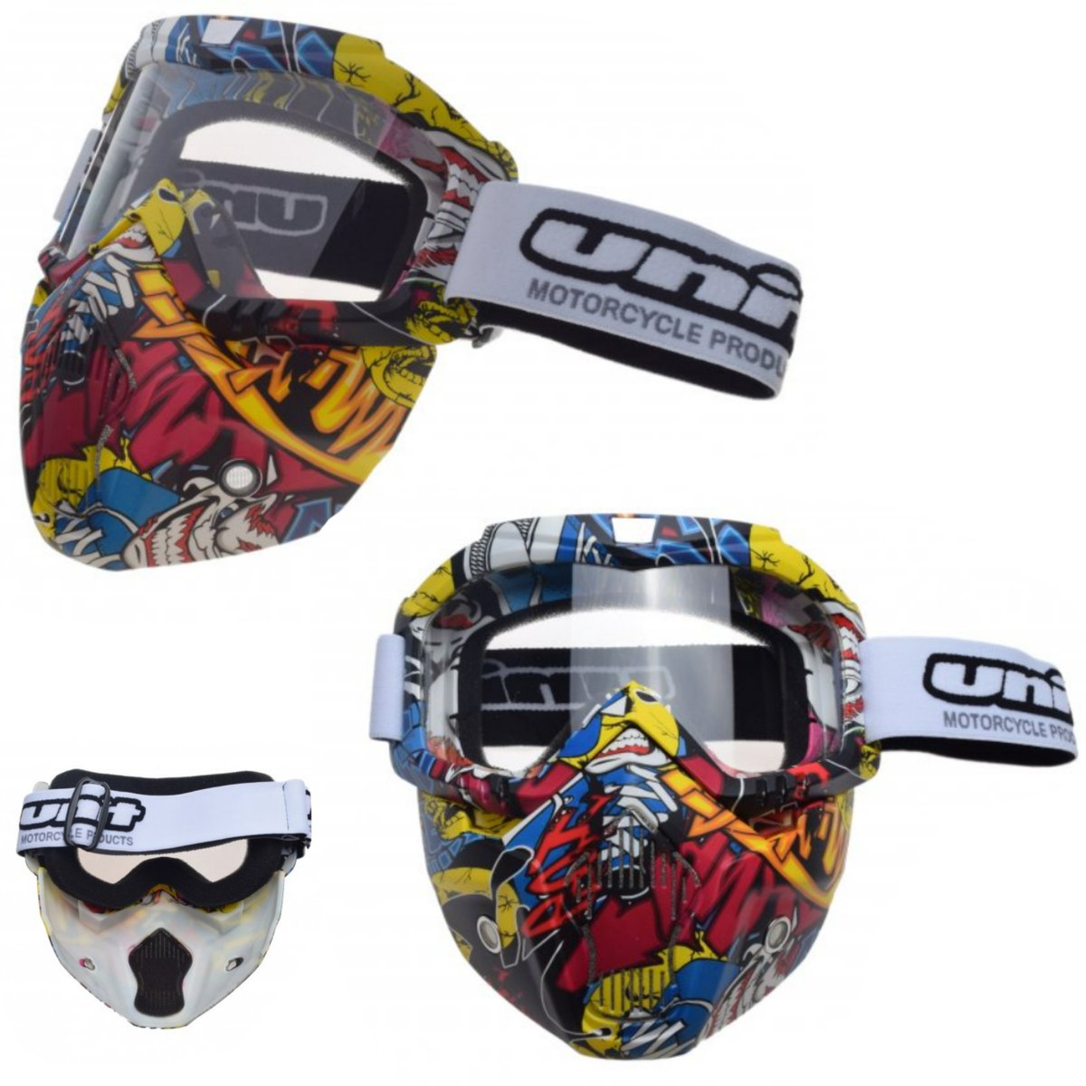 Unitbril en masker nr. 02 655 - Motorcross, snowboard, paintball