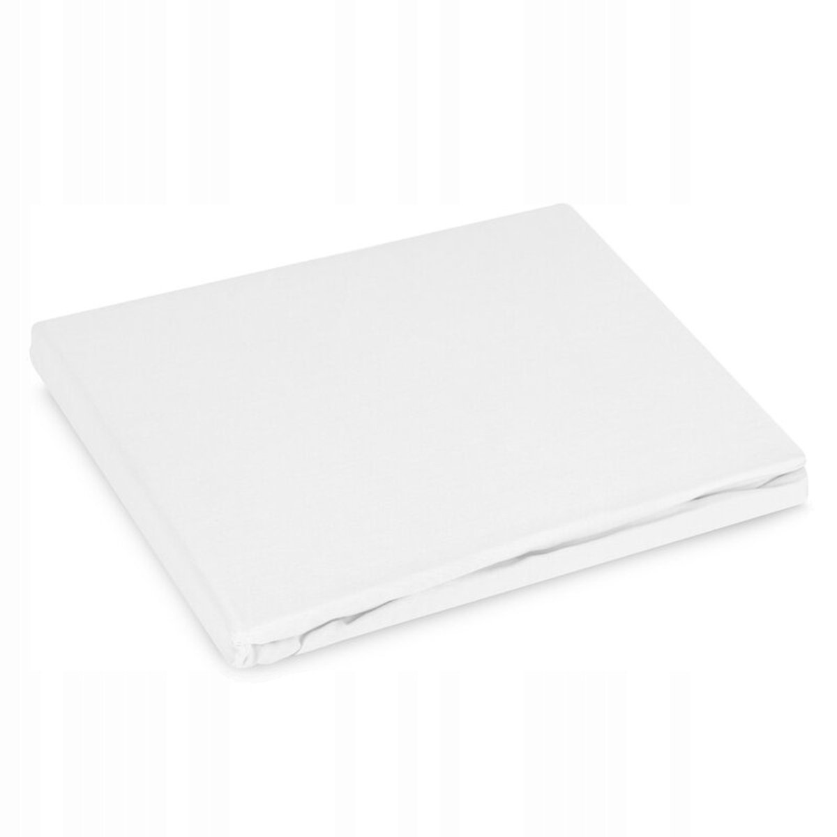 Hoeslaken met elastiek 100x200 cm Basic Wit voor Matrassen tot 30 cm