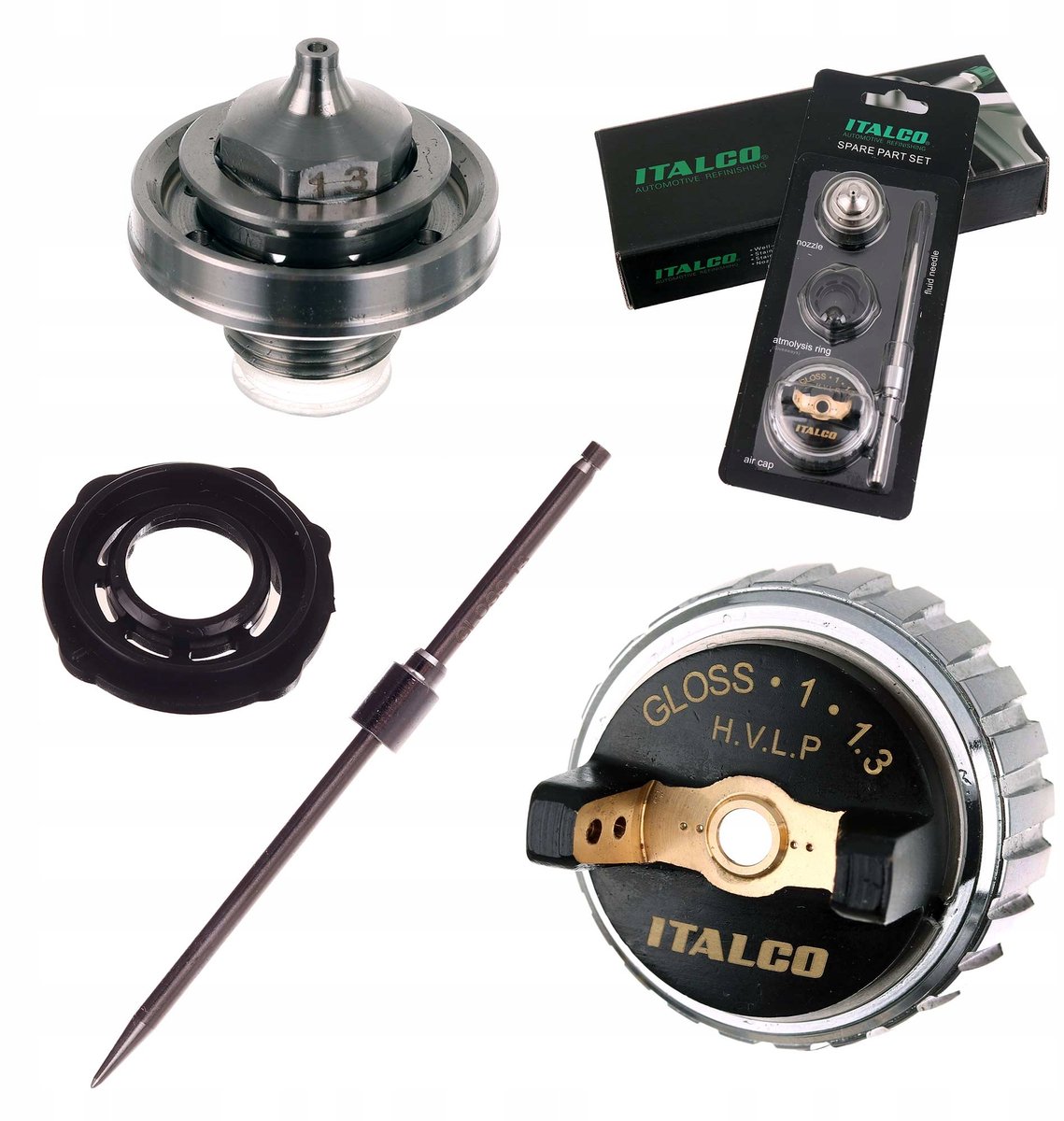 Italco Spuitmond 1.4mm HVLP voor GLOSS X1 M1 Lakspuit