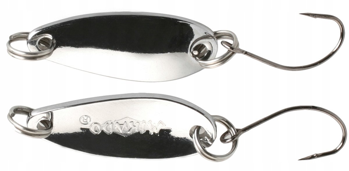Mikado Mini Spoon Wobbler 2.4cm 2.5g Zilver - Ulralicht Vissen