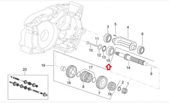 Roulement Moteur Yamaha 80 PW 1986-2009 93320-41202 / NTN BK 1212V1 - Neuf Origine