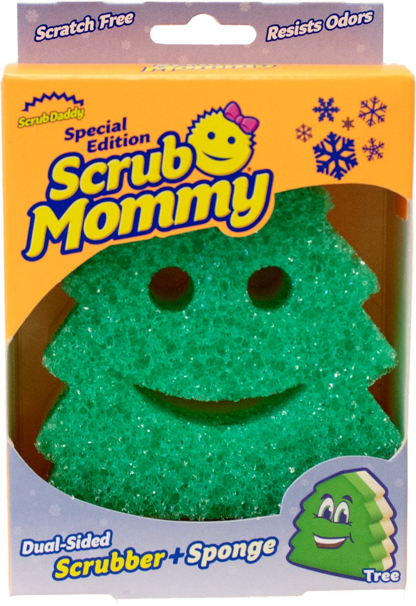 Scrub Mommy Schoonmaakspons – Kerst Editie - Kerstboom – 1 stuk