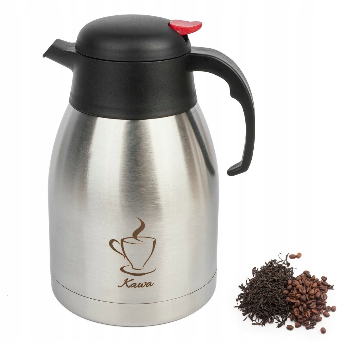 Tadar Thermos 1.5L - Zilver RVS, Perfect voor Koffie & Thee