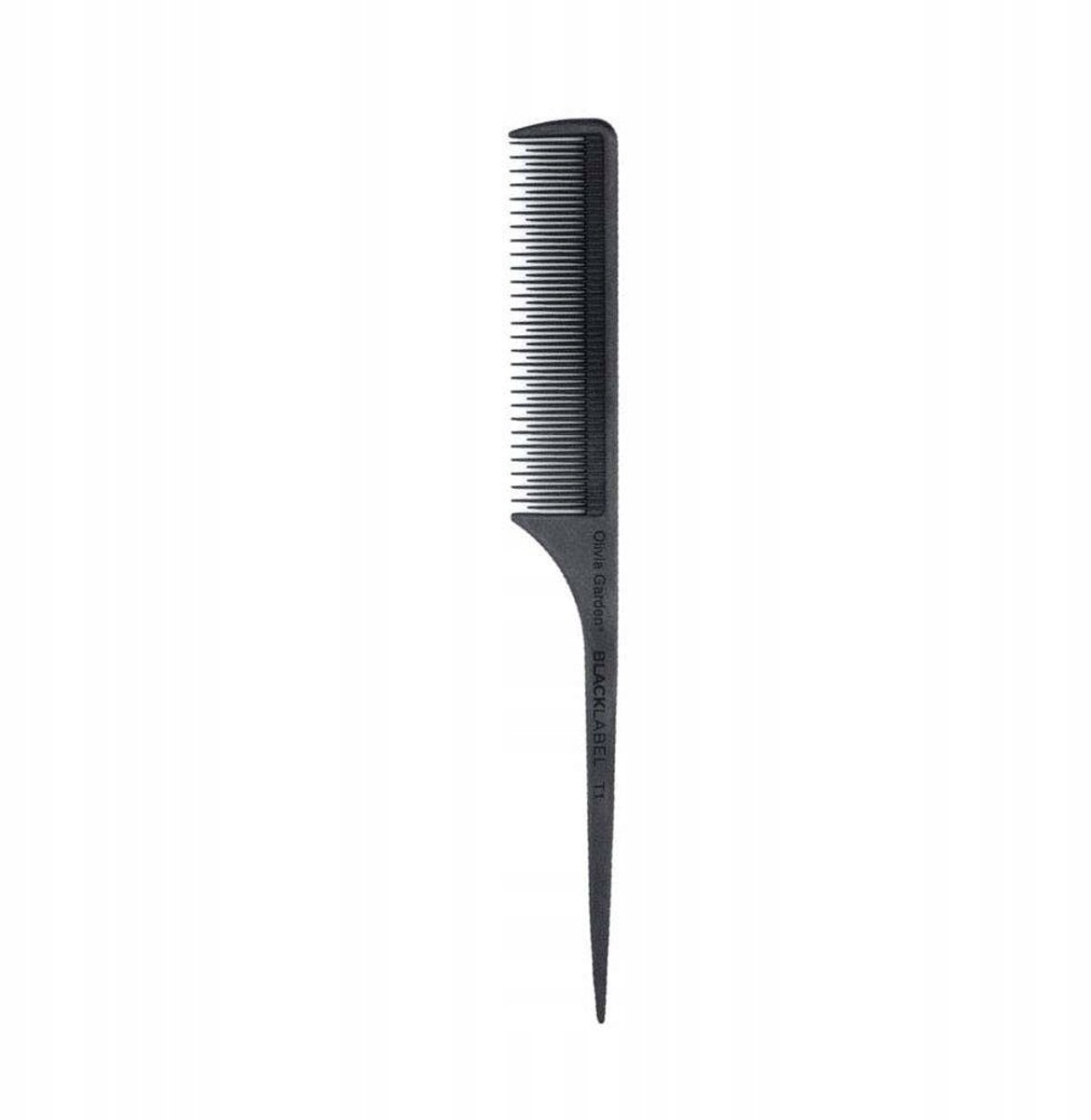 Olivia Garden Black Label Comb T1 - Koolstofvezel Kam voor Ontwarren & Stylen