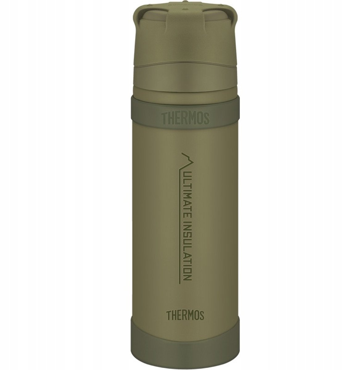 Thermos Khaki 0,5L - Outdoor, Extreem Weer, RVS