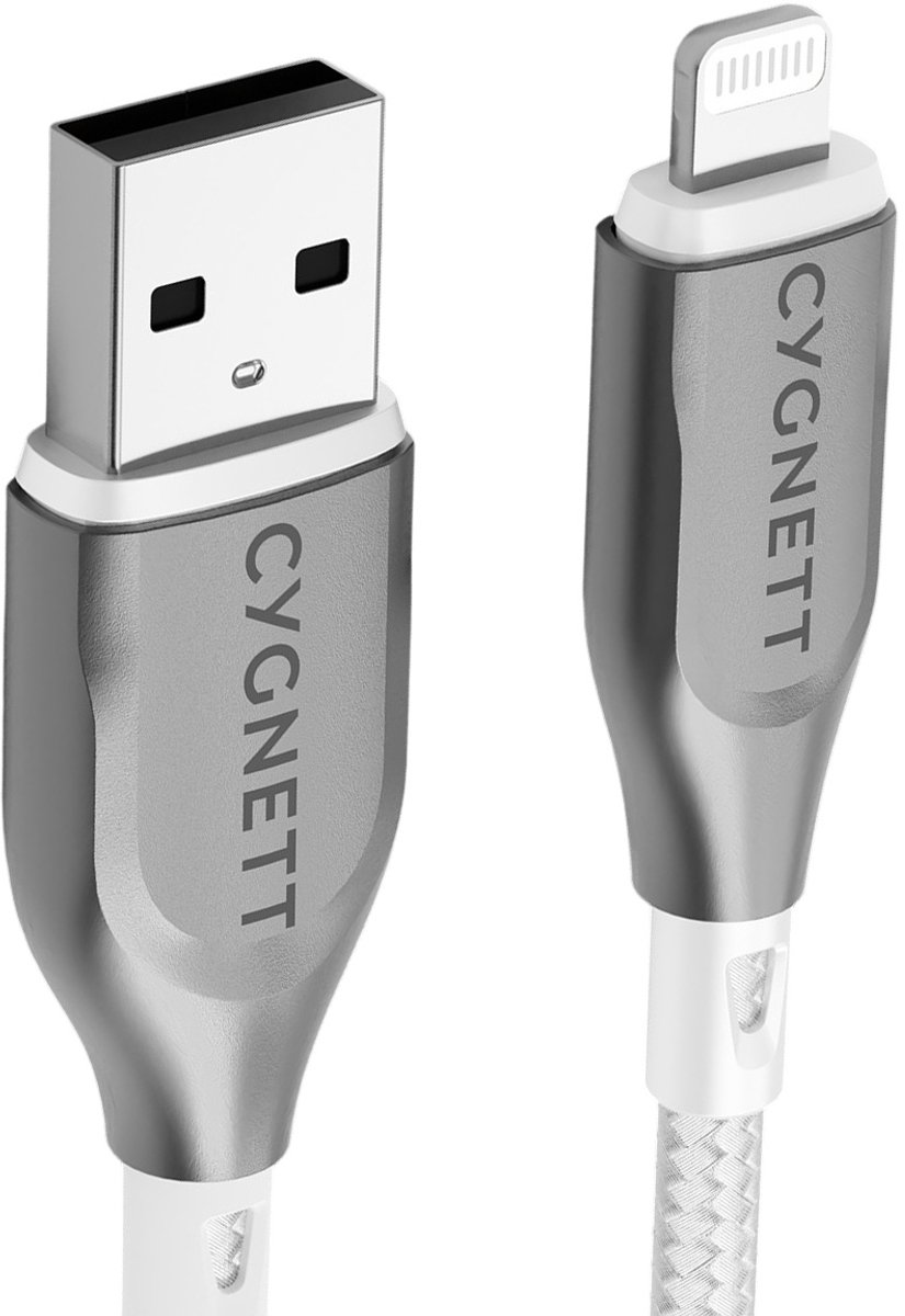 Cygnett USB-A naar Apple Lightning Kabel 2 Meter - Wit