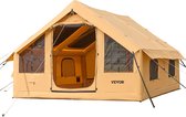 VEVOR Opblaasbare Tent voor Kamperen 5-8 Personen Glamping Tent 4x3x2.2m Geel