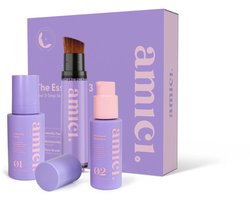 AMICI Skincare The Essential 3 – Complete Skincare Set voor Tieners – GRWM – best skincare for teens - skincare set - Natuurlijke Skincare Routine met Aloë Vera & Jojoba – skincare for teens – GRWM skincare - glow up - get ready with me skincare