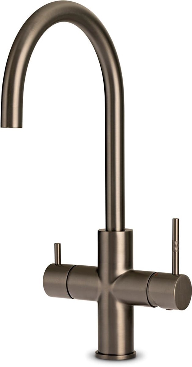 Unito ACE 3 in 1 kokend water kraan - keukenkraan + boiler - C-uitloop - Gunmetal