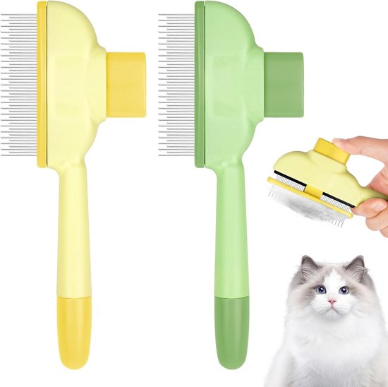 Zelfreinigende vlooienkam voor huisdieren, vlooienkam voor katten