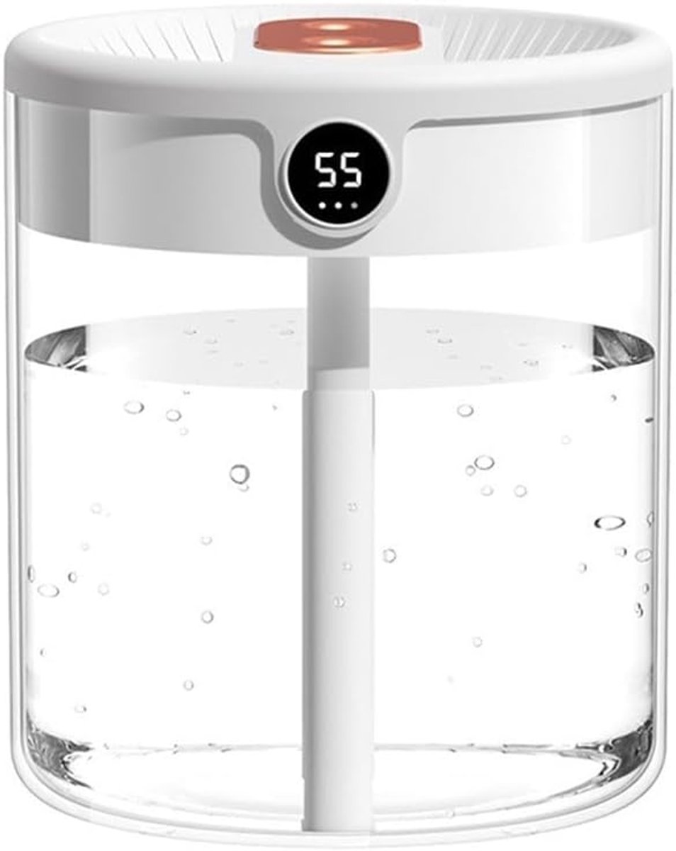 Luchtbevochtiger – Humidifier – Diffuser voor Woonkamer, Kantoor, Babykamer, Slaapkamer – Verschillende Standen – Stil Ontwerp – Vernevelaar 2L