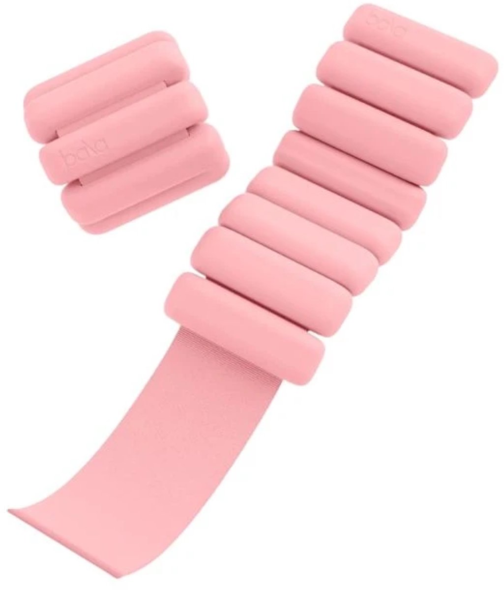 Bala Bangles – Enkel- en polsgewichten – 1,36 kg (3 lb) – Blush roze – Comfortabel & stijlvol